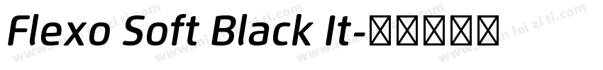 Flexo Soft Black It字体转换